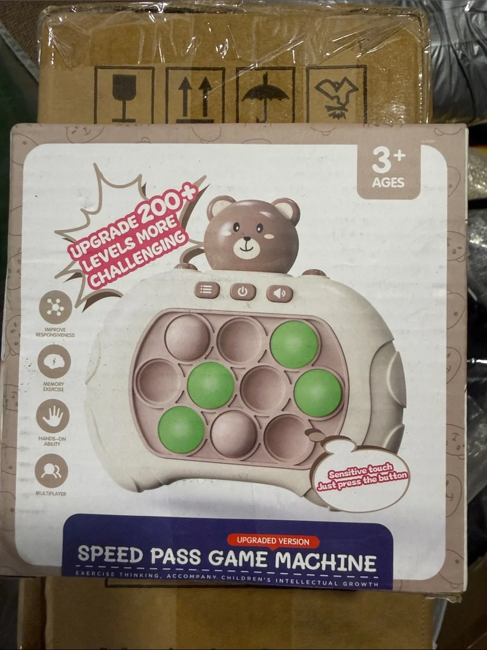 Kids Speed Pass Game Machine Toy - Beige and Green